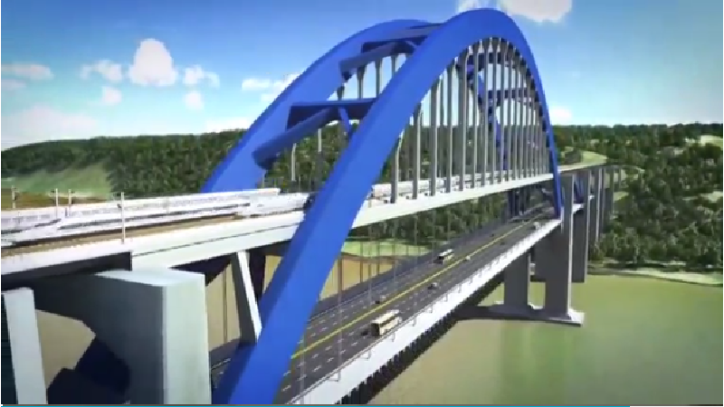 จีนสร้างสะพาน 2 ชั้นรองรับรถยนต์-รถไฟในเสฉวนเสร็จ 