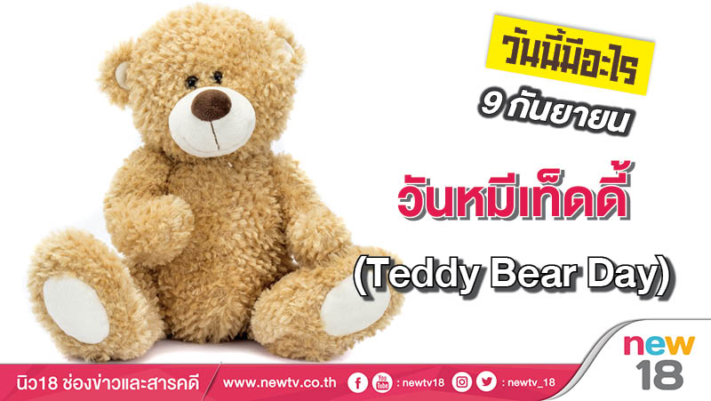 วันนี้มีอะไร: 9 กันยายน  วันหมีเท็ดดี้ (Teddy Bear Day) 