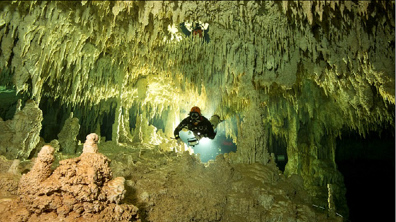 สำรวจถ้ำใต้ทะเล แหล่งอารยธรรม มายา ที่ใหญ่ที่สุดในเม็กซิโก 