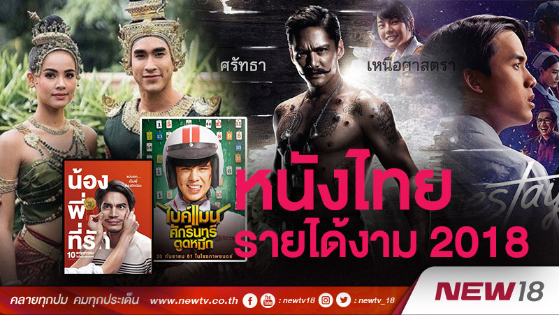 5 อันดับหนังไทยทำรายได้สูงสุดประจำปี 2561
