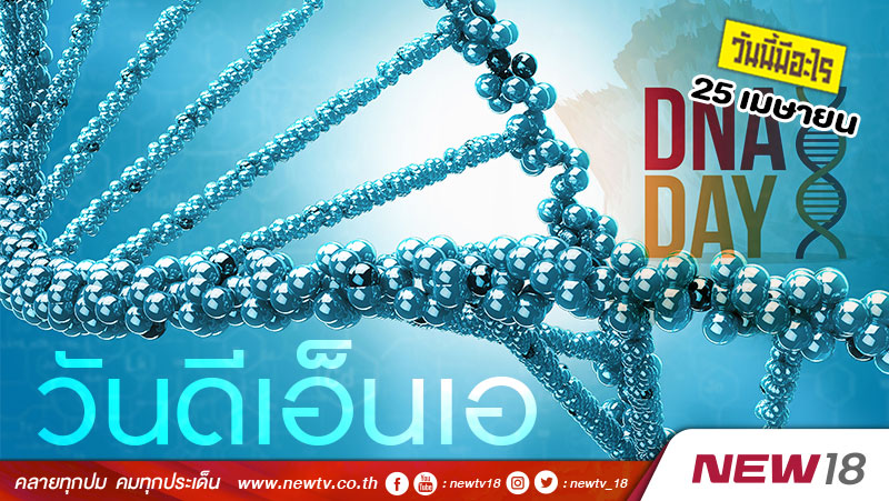 วันนี้มีอะไร: 25 เมษายน  วันดีเอ็นเอ (DNA Day)