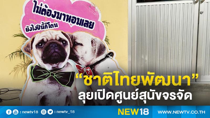 "พรรคชาติไทยพัฒนา"เปิดศูนย์พักพิงสุนัขจรจัด 